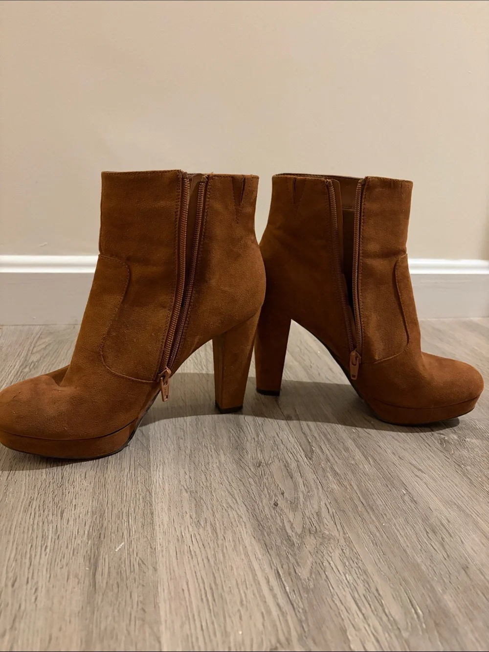 Mossimo Supply Co. Women's Suede Ankle Booties in Brown
